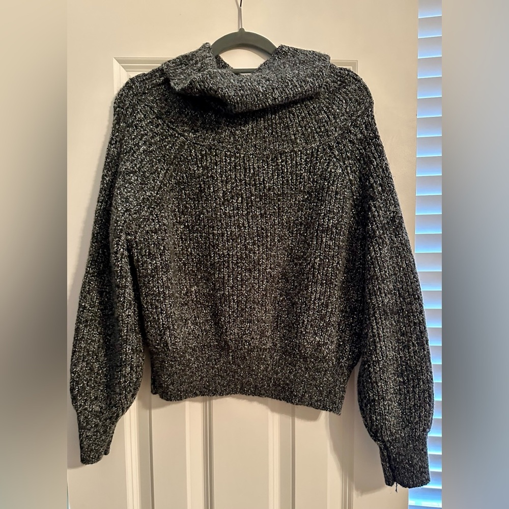 Dreamers Charcoal Cowl Neck Sweater